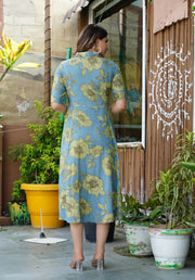 Light Blue Summer Bloom Dress