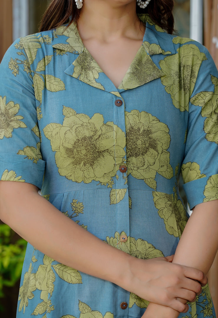 Light Blue Summer Bloom Dress