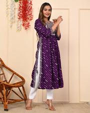 Women's Heavy Embroidery Beautiful Straight Kurti with Pant