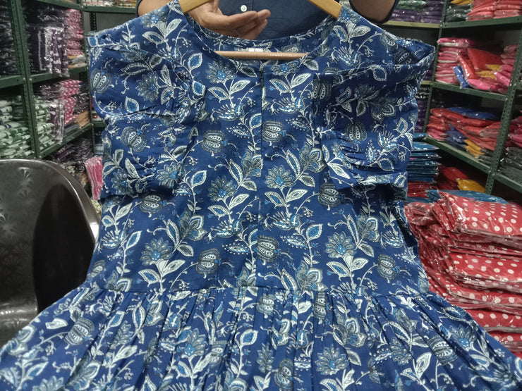 Blue Summer Bloom Dress