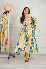 Quirky Prints cotton Midi Dress